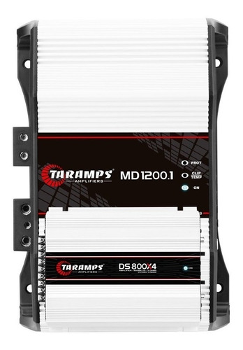 Kit Módulo Md 1200.1 2 Ohms + Ds 800x4 2 Ohms Taramps Som