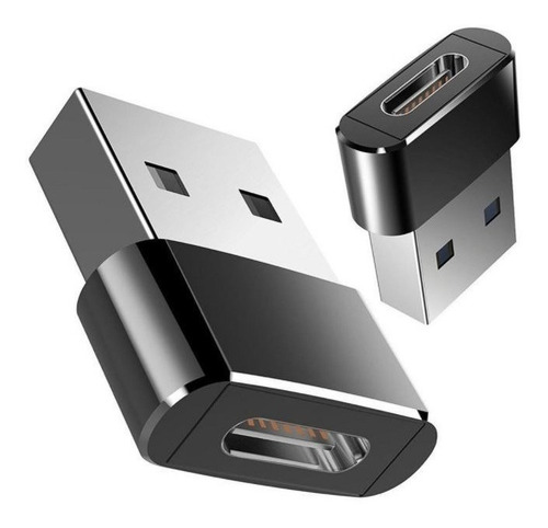 Adaptador Plug Usb 3.1 Tipo C Fêmea X Usb 2.0 Macho Otg