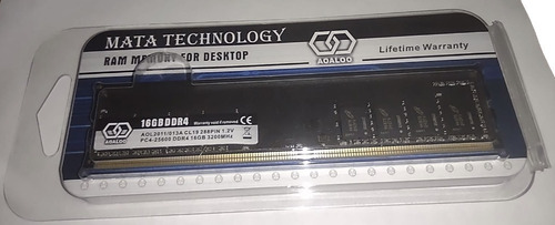 Imagen 2 de 2 de Rápida Memoria Ram Ddr4 Nuevo 16gb 3200mhz Para Escritorio