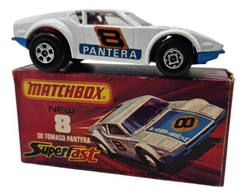 Matchbox N°8 De Tomaso Pantera 1975 Superfast England