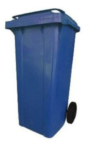 Larplasticos carrinho coletor de lixo 120L azul