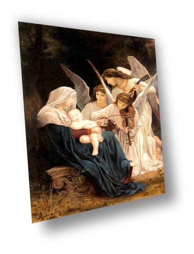 Lienzo Canvas Arte Sacro Religioso Música De Ángeles 160x110