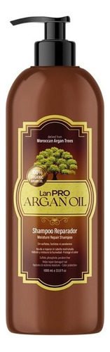  Shampoo Reparador Lan Pro Argán Oil 1000 Ml