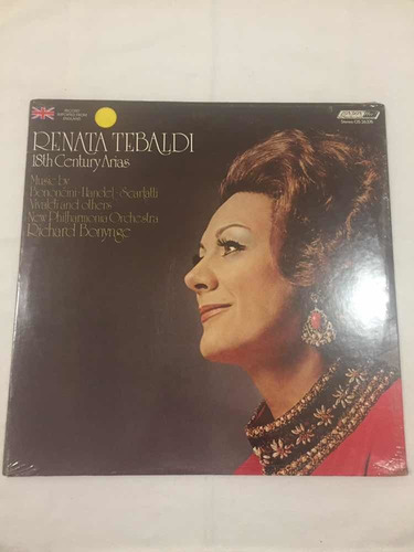 Renata Tebaldi 18 Century Arias Disco Vinilo Lp Nuevo