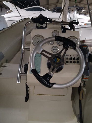 Bote Inflável Zefir F420 Casco Rígido C/ Motor Evinrude Etec