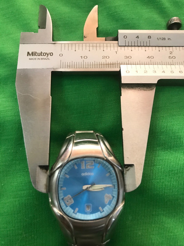 Relógio Antigo Adidas Original Platiado Azul Platiado (Usado)