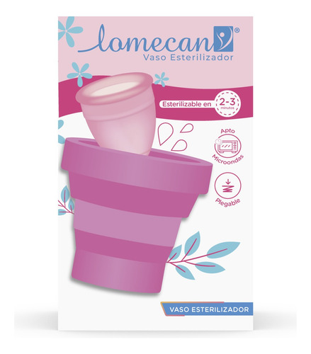 Lomecan vaso Esterilizador Para Copa Menstrual