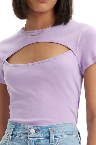 Polo Mujer Radio Cut Out Top Morado Levis A6741-0003