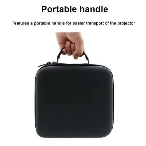 Bolsa De Almacenamiento Portátil Para Proyector JMGO P5X/P5S – Forro Acolchado, Divisores Ajustables, Tela Resistente, Asa De Transporte