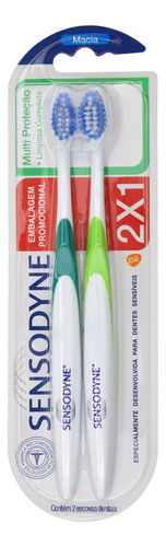 Cepillo de dientes Sensodyne Multiproteção suave x 2 unidades