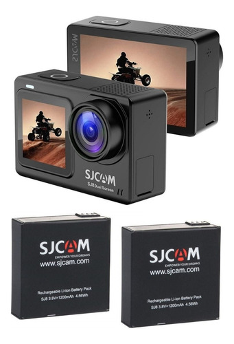 Cámara Deportiva Sjcam Sj8 Dual Wifi 4k 30fps Y 2 Baterías