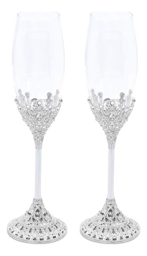 Lasody Crystal Set Copas De Champán - Copas De Boda Para La 