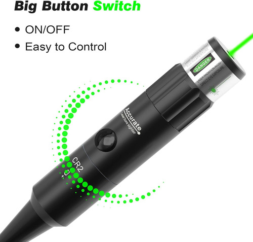 Rojo O Verde Boresighter 177 A 12ga Calibre Rifle Alcance Pi