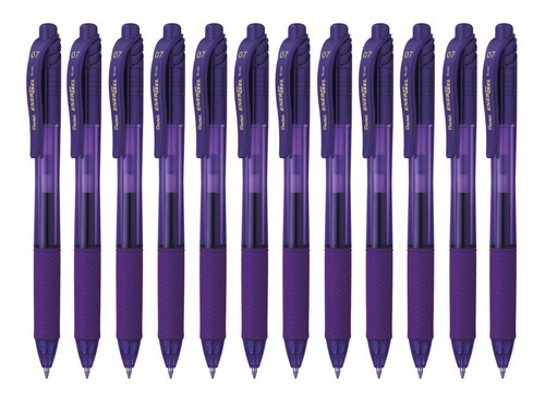 Bolígrafo Retráctil Pentel Energel-x Bl107 Tinta Gel Líquida Color de la tinta Violeta
