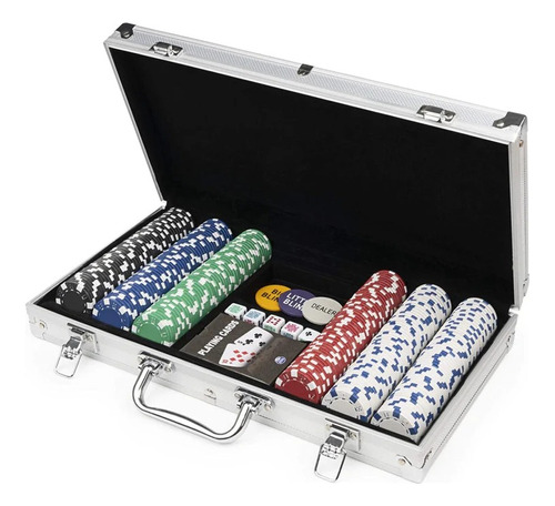 Set Poker 300 Fichas Maletin | Poker Profesional | Juego De 