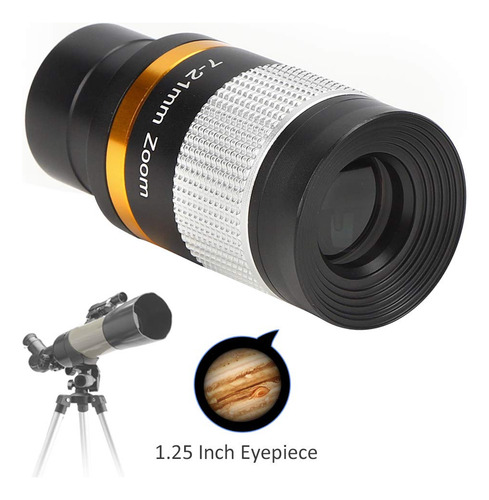 Ocular Para Telescopio 31.7 Mm Zoom 7-21 Mm Multicapa