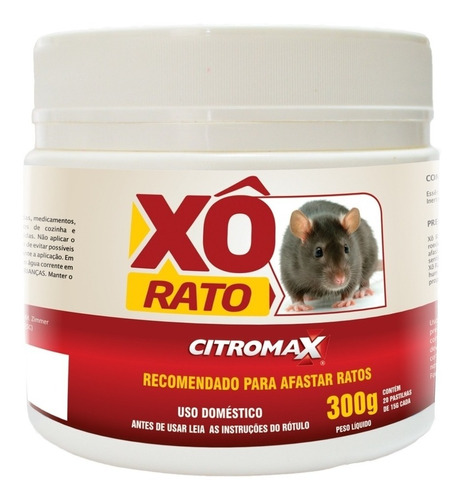 Kit Afasta Ratos E Camundongos Repelente Natural 2x300g