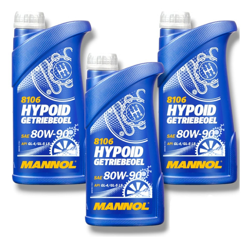 Aceite Para Caja Y Diferencial 80w90 Gl4 Gl5 Ls 3 Lts Alemán