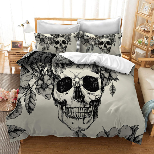 Juegos De Ropa De Cama Con Calavera De La Muerte, Juegos De 