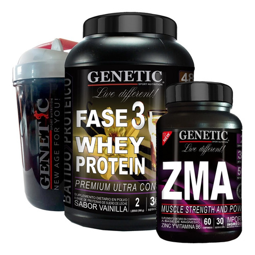 Rápido Crecimiento Muscular Proteína F3 + Zma Shaker Genetic