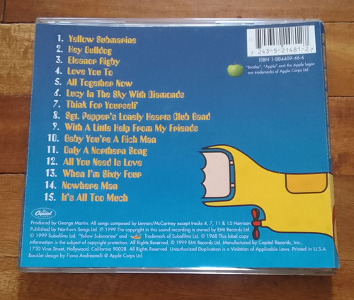 The Beatles - Yellow Submarine Soundtrack / U.s.a. / Cd Remasterizado (Usado)