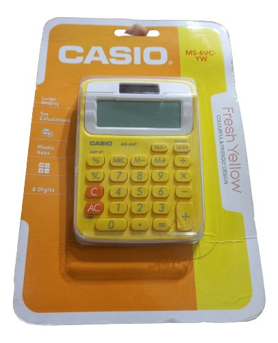 Calculadora Casio Escritorio Ms-6vc-yw 8 Digitos