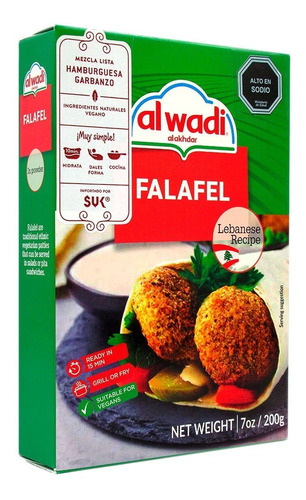 Falafel (mezcla Lista) 200 Gr Al Wadi - Lireke