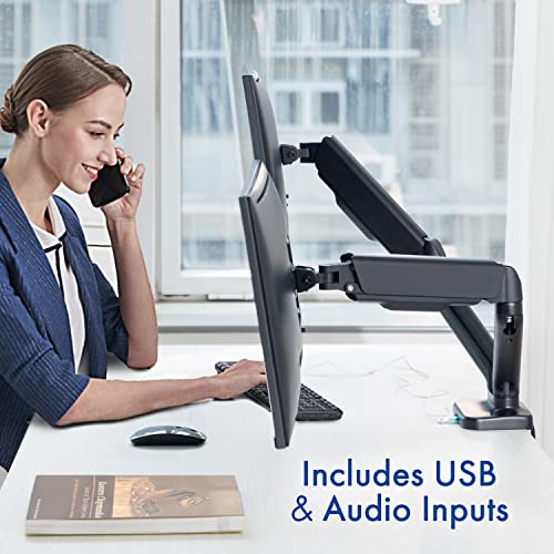 Brazos De Monitor Lcd De Doble Resorte Stellar Mounts Con