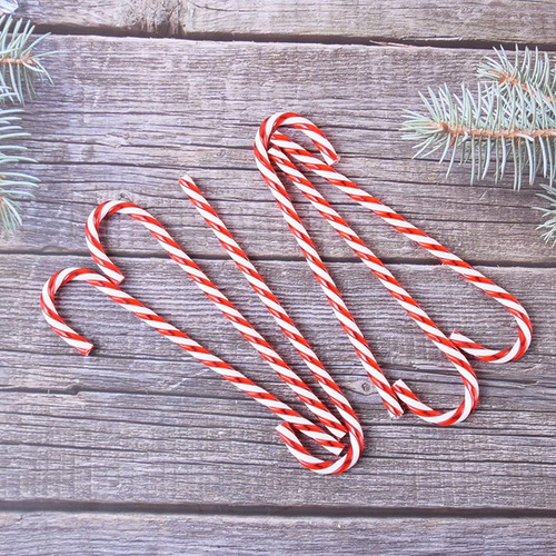 Bastón De Caramelo De Navidad Trenzado Acrílico Christmas