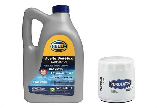 Kit Garrafa Y Filtro Aceite Ford Figo 2016 1.5 5w30