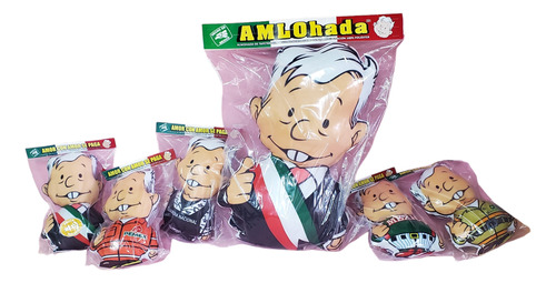 Amlohada Amlo Gigante Minis Parlante Etc 6pzs Colección