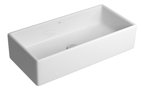 Bacha Cubica Apoyar Rectangular Deca L107 Blanca