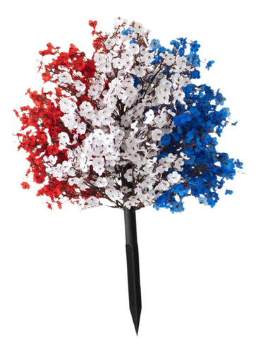 Red White And Blue Flowers Artificial Realistic Decorative
