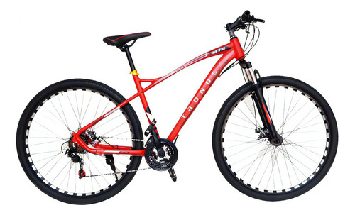 Bicicleta Tronos Mtb LG 19 Pol Garfo C/ Amort 21 Vel Aro 29 Cor Vermelho