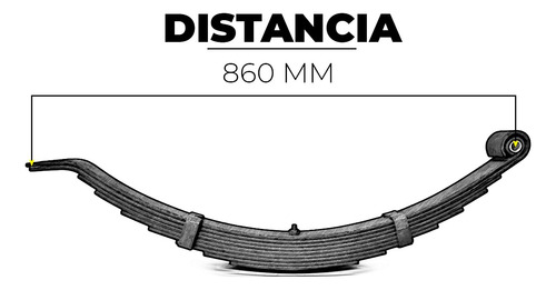 Elásticos Para Trailers Casillas Acoplados 9 Hojas - 900 Kg
