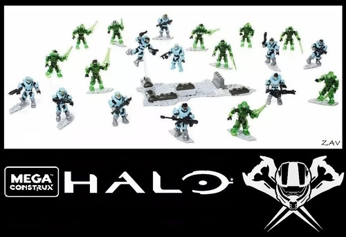 Faithful Vs Faller, Halo, Set De 20 Figuras,mega Construx, (Usado)
