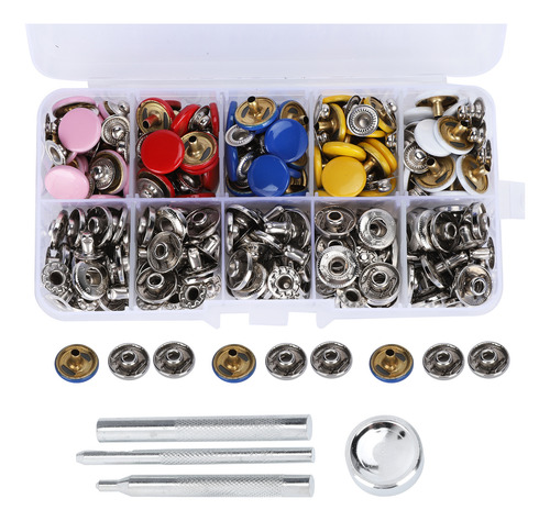 Kit De Fixação De Pressão Metal Press Stud Leather Tich Butt