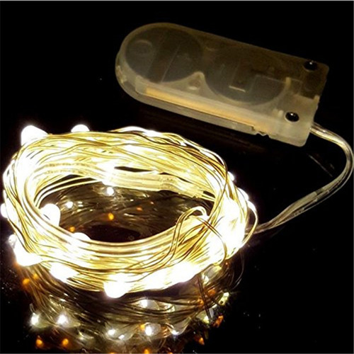 Lámpara Usb De Alambre De Cobre Con Flores, Decoración Navid