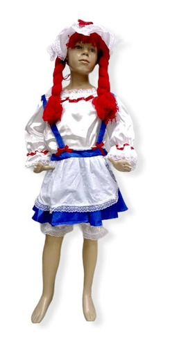 Disfraz Muñeca De Trapo Con Peluca De Estambre Para Adolesc