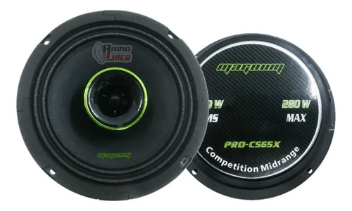 Par Coaxiales Procs65x Magnum 6.5 140 Wrms 4 Ohms Competiti Color Negro