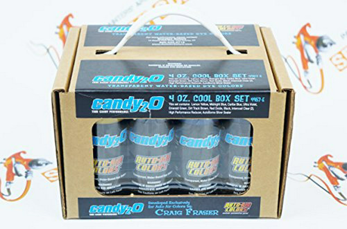 Set De 4oz. Createx Auto-air Candy2o Cool Por Spraygunner