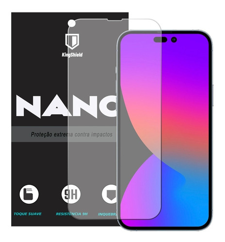Película iPhone 14 Pro Max Kingshield Nano Vidro - Clear