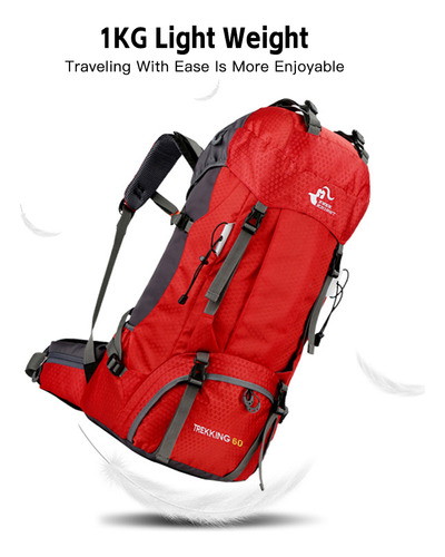 Mochila De Dos Hombros Resistente Al Agua Para Acampar Y Esc