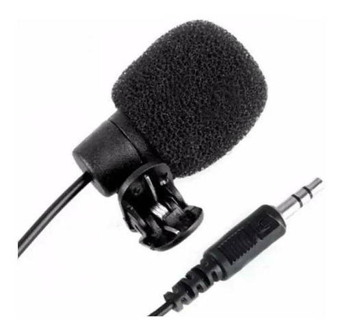 Microfone Lelong Microfone de Lapela LE-916 cor preto