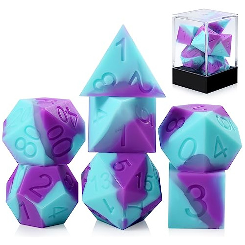 Dados De Silicona Para Mazmorras Y Dragones, Dndnd, 7 Piezas