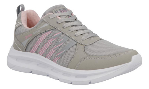 Zapato Tenis 707453pr Confort Tubo Suave Cordones Rayas Liso