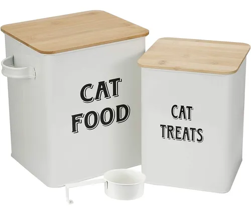 comprar Juego De Recipientes Para Comida Y Golosinas Para Gatos Con