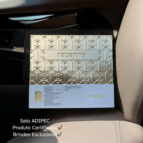Kit Coffret Phantom 100ml Paco Rabanne Caixa Metalica Gold
