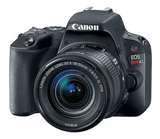 Canon EOS Rebel Kit SL2 18-55mm IS STM DSLR cor preto