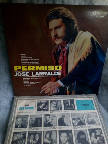 Vinilo Jose Larralde Permiso Lp